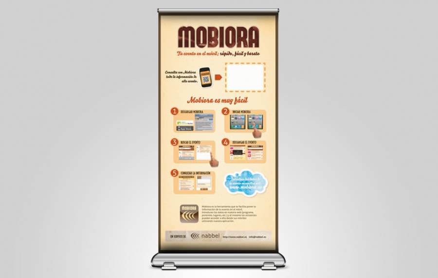 Diseño de Roll-up para Mobiora de Nabbel