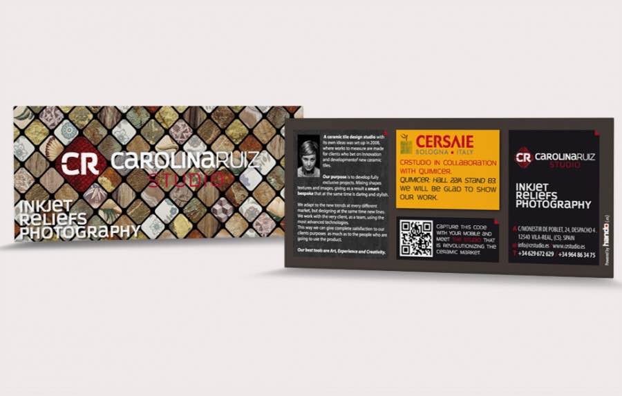 Flyer para feria Cersaie para CRStudio