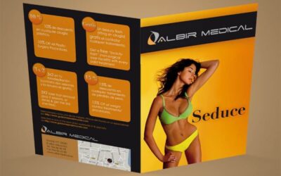Folleto díptico para Albir medical