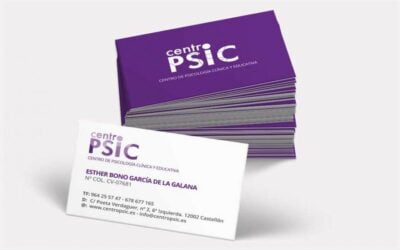 Tarjetas de visita para CentroPsic